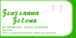 zsuzsanna zelena business card